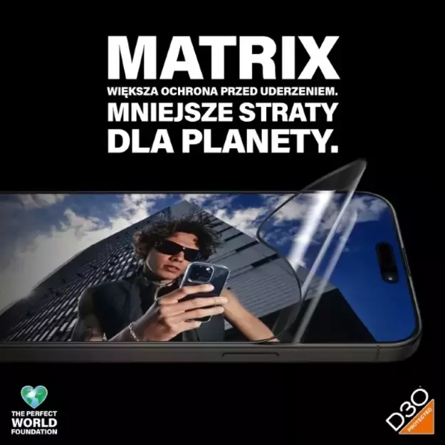 PanzerGlass Matrix Ultra-Wide-Fit hybrid glass for iPhone 15 Pro Max with positioner 3