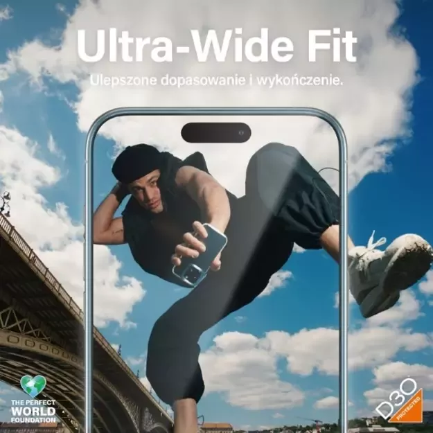 PanzerGlass Matrix Ultra-Wide-Fit hybrid glass for iPhone 15 Pro Max with positioner 5