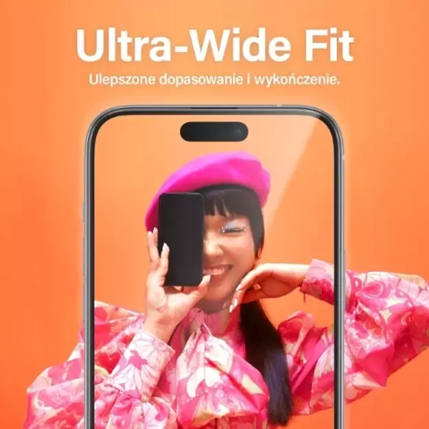 PanzerGlass Ultra-Wide Fit tempered glass with positioner for iPhone 15 Plus 18