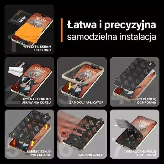 PanzerGlass Ultra-Wide Fit tempered glass with positioner for iPhone 15 Plus 3