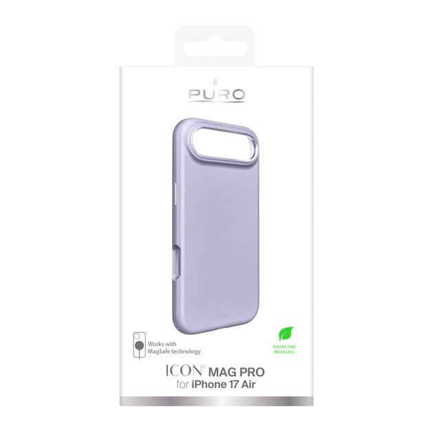 Pure Icon Mag Pro Liquid Silicone Case for iPhone 17 Air, MagSafe Compatible, with Camera Protection and Aluminum Buttons - Pink 1