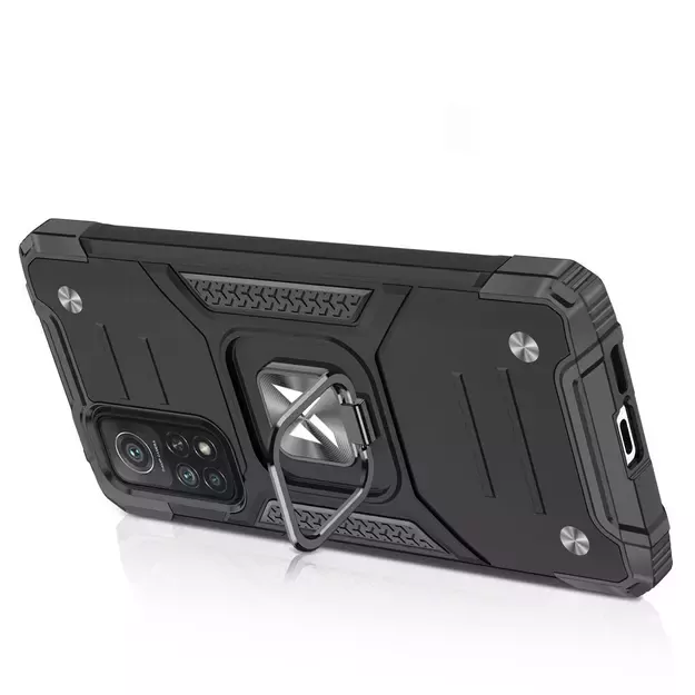 Wozinsky Ring Armor Case Kickstand Tough Rugged Cover for Samsung Galaxy A72 4G pink 10