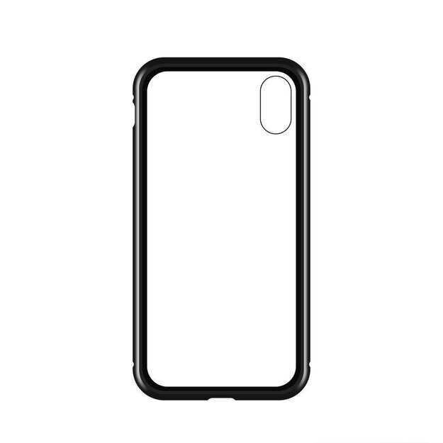 Wozinsky Full Magnetic Case Full Body Front and Back Cover with built-in glass for Samsung Galaxy A72 4G black-transparent 5