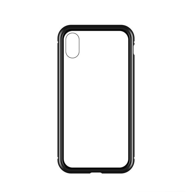 Wozinsky Full Magnetic Case Full Body Front and Back Cover with built-in glass for Samsung Galaxy A72 4G black-transparent 6