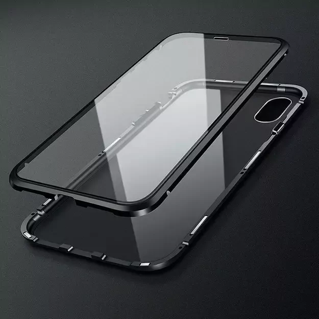 Wozinsky Full Magnetic Case Full Body Front and Back Cover with built-in glass for Samsung Galaxy A72 4G black-transparent 41