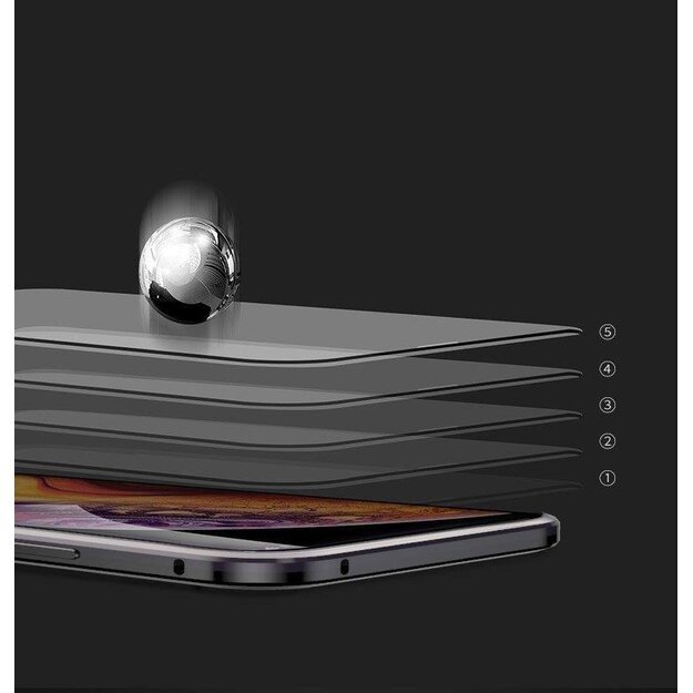 Wozinsky Full Magnetic Case Full Body Front and Back Cover with built-in glass for Samsung Galaxy A72 4G black-transparent 16