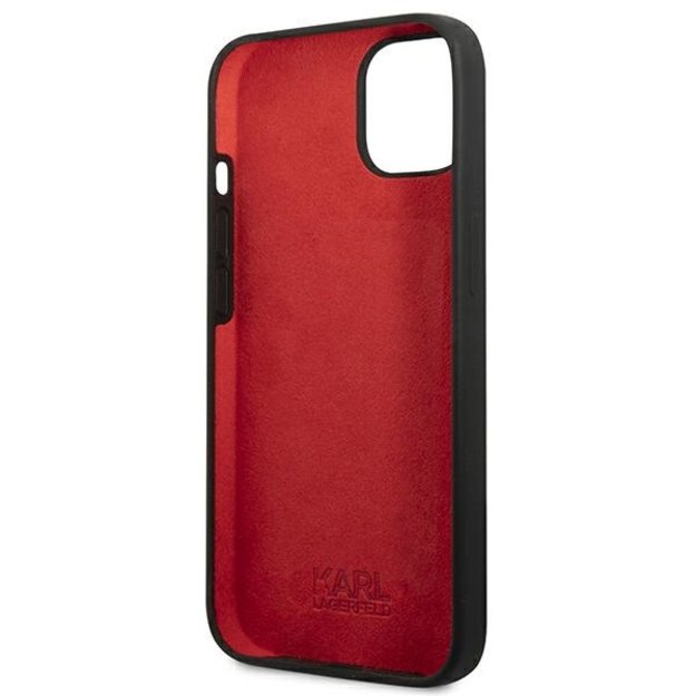 Karl Lagerfeld KLHCP13MSLMP1K iPhone 13 6,1  hardcase czarny/black Silicone Plaque 13