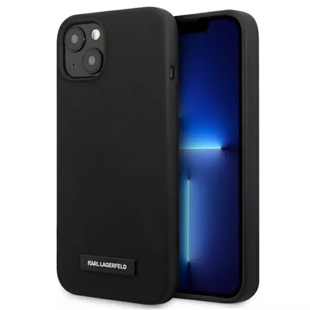 Karl Lagerfeld KLHCP13MSLMP1K iPhone 13 6,1  hardcase czarny/black Silicone Plaque