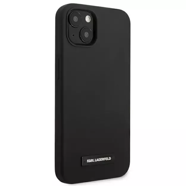 Karl Lagerfeld KLHCP13MSLMP1K iPhone 13 6,1  hardcase czarny/black Silicone Plaque 3