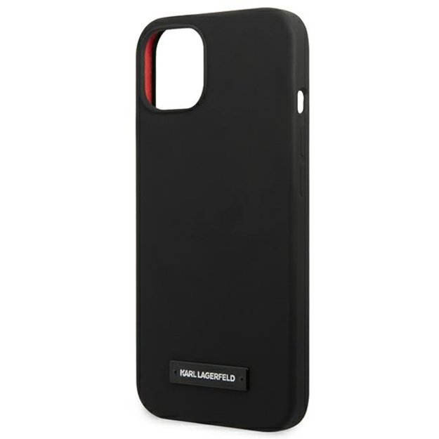 Karl Lagerfeld KLHCP13MSLMP1K iPhone 13 6,1  hardcase czarny/black Silicone Plaque 12