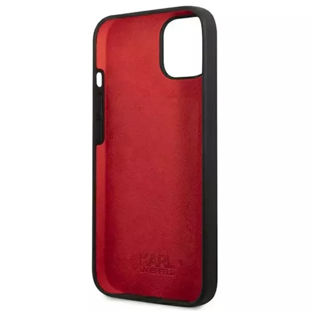 Karl Lagerfeld KLHCP13MSLMP1K iPhone 13 6,1  hardcase czarny/black Silicone Plaque 6