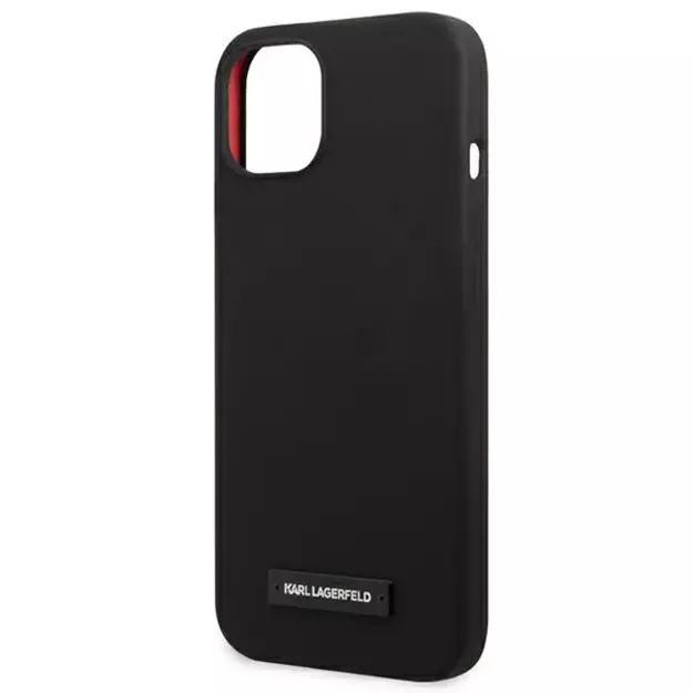 Karl Lagerfeld KLHCP13MSLMP1K iPhone 13 6,1  hardcase czarny/black Silicone Plaque 5