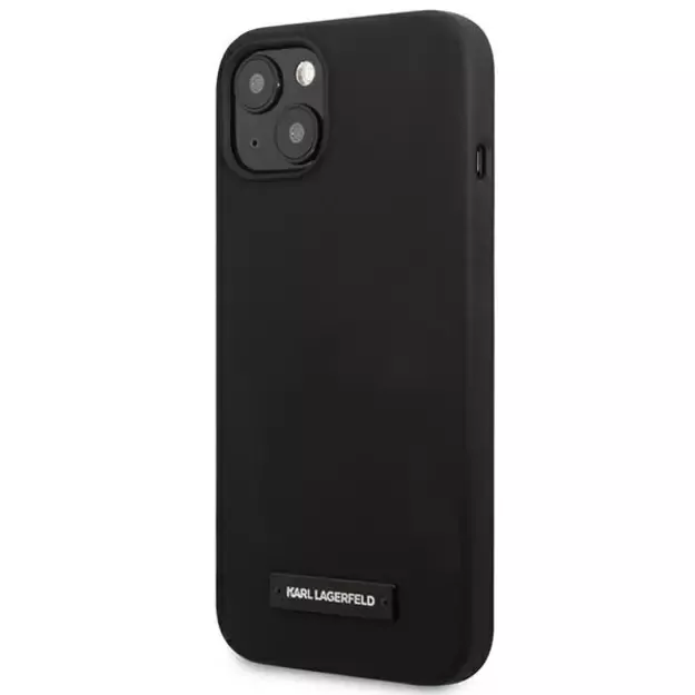 Karl Lagerfeld KLHCP13MSLMP1K iPhone 13 6,1  hardcase czarny/black Silicone Plaque 1