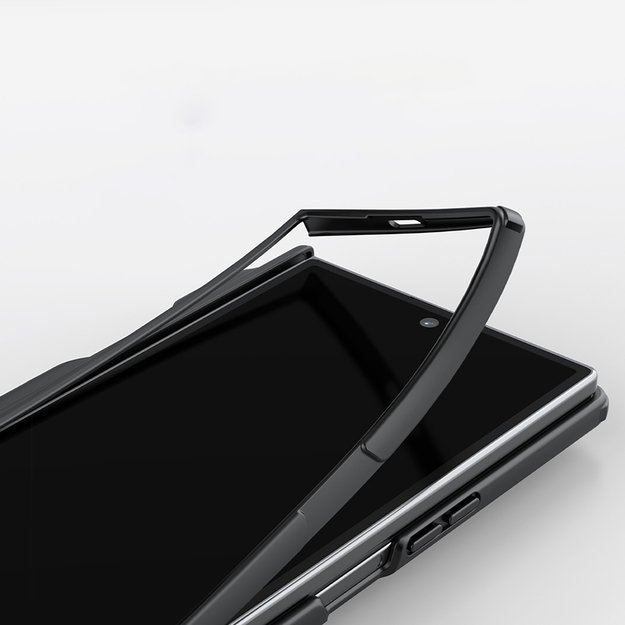 Etui Nillkin Super Frosted Shield Fold Magnetic na Samsung Galaxy Z Fold 7 kompatybilne z MagSafe - czarne 11