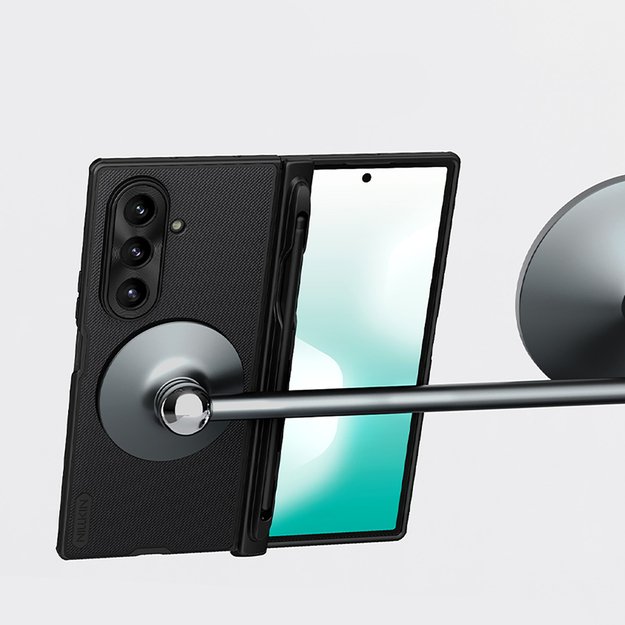 Etui Nillkin Super Frosted Shield Fold Magnetic na Samsung Galaxy Z Fold 7 kompatybilne z MagSafe - czarne 13