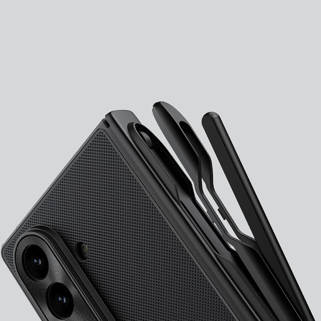 Etui Nillkin Super Frosted Shield Fold Magnetic na Samsung Galaxy Z Fold 7 kompatybilne z MagSafe - czarne 8