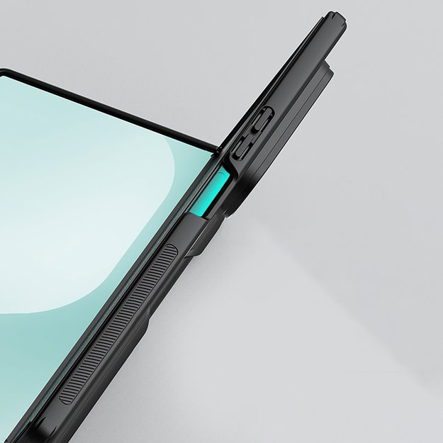 Etui Nillkin Super Frosted Shield Fold Magnetic na Samsung Galaxy Z Fold 7 kompatybilne z MagSafe - czarne 16