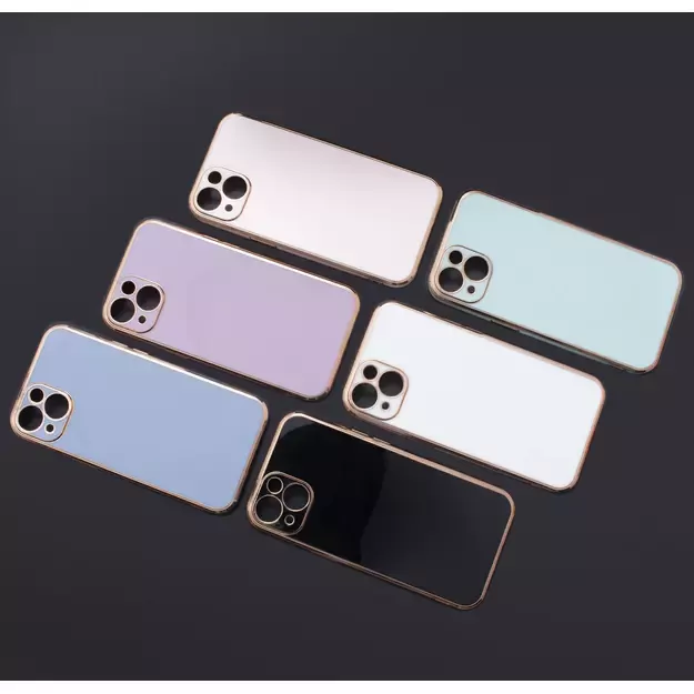 Lighting Color Case for Xiaomi Redmi Note 11 gel cover with gold frame white 14