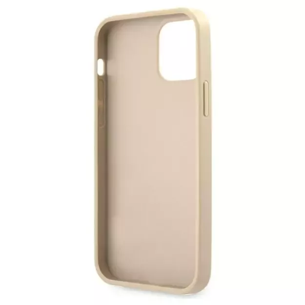 Guess GUHCP12LRSAVSLG iPhone 12 Pro Max 6.7&quot  gold/gold hardcase Saffiano Vintage Script 6