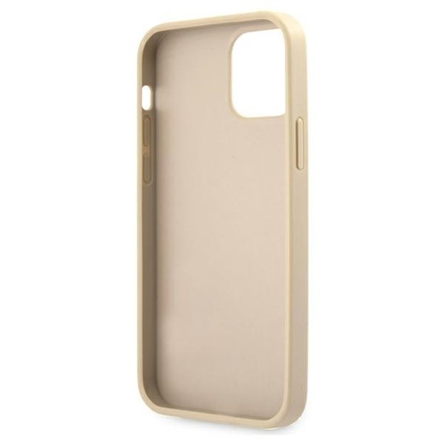 Guess GUHCP12LRSAVSLG iPhone 12 Pro Max 6.7&quot  gold/gold hardcase Saffiano Vintage Script 13