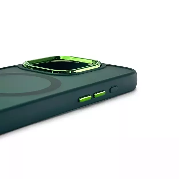 Magnetic Collection MagSafe iPhone 16 Pro Case - Dark Green 9