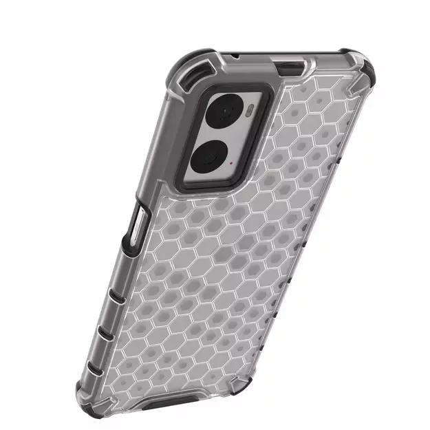 Honeycomb case armored cover with gel frame Oppo A76 / Oppo A36 / Realme 9i transparent 34
