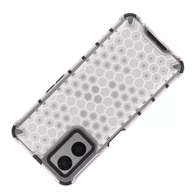 Honeycomb case armored cover with gel frame Oppo A76 / Oppo A36 / Realme 9i transparent 16