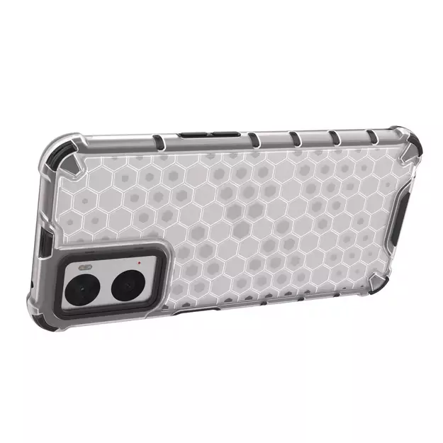 Honeycomb case armored cover with gel frame Oppo A76 / Oppo A36 / Realme 9i transparent 26