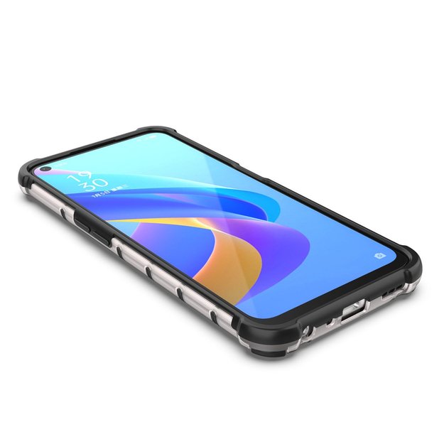 Honeycomb case armored cover with gel frame Oppo A76 / Oppo A36 / Realme 9i transparent 15