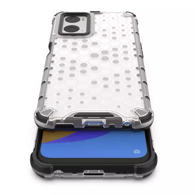 Honeycomb case armored cover with gel frame Oppo A76 / Oppo A36 / Realme 9i transparent 8