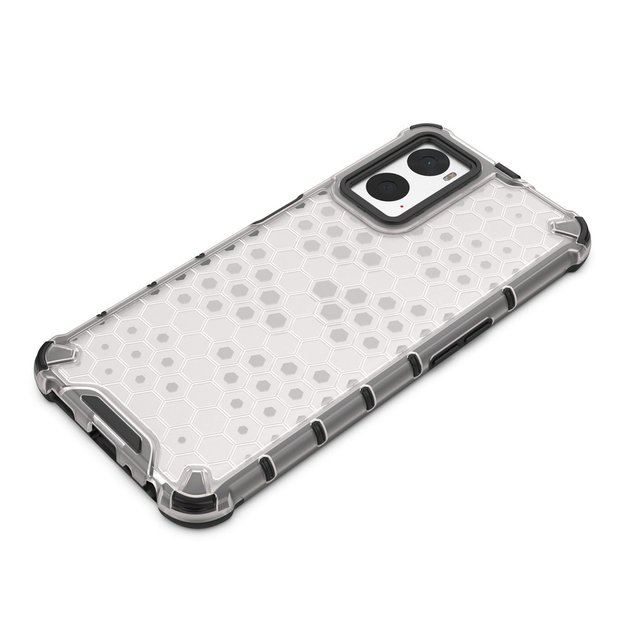 Honeycomb case armored cover with gel frame Oppo A76 / Oppo A36 / Realme 9i transparent 5