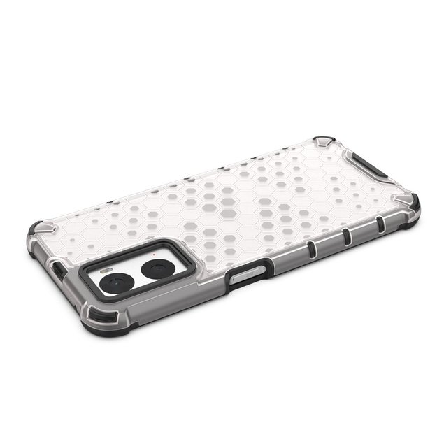 Honeycomb case armored cover with gel frame Oppo A76 / Oppo A36 / Realme 9i transparent 23