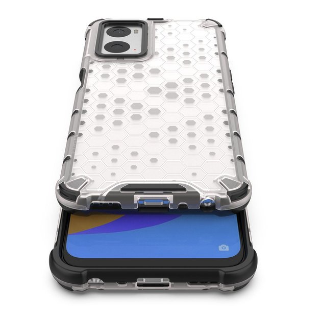 Honeycomb case armored cover with gel frame Oppo A76 / Oppo A36 / Realme 9i transparent 11