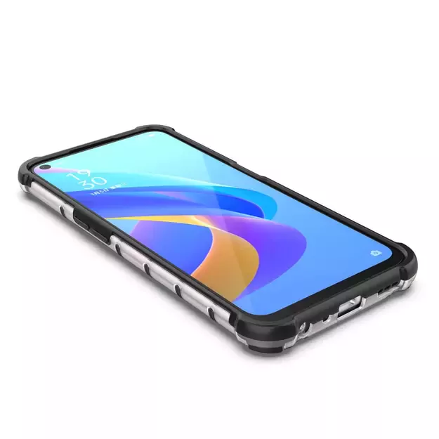 Honeycomb case armored cover with gel frame Oppo A76 / Oppo A36 / Realme 9i transparent 12