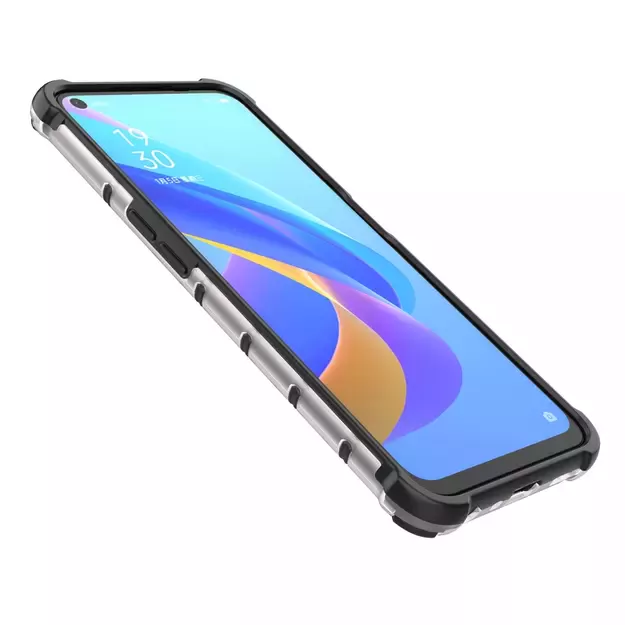 Honeycomb case armored cover with gel frame Oppo A76 / Oppo A36 / Realme 9i transparent 10