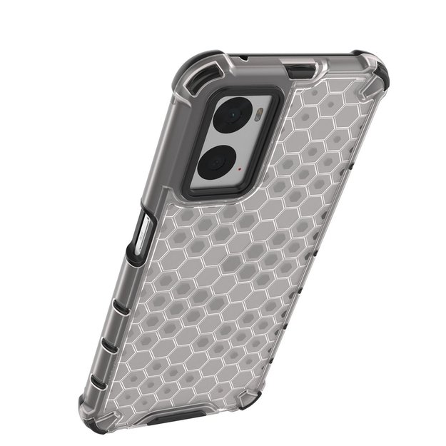 Honeycomb case armored cover with gel frame Oppo A76 / Oppo A36 / Realme 9i transparent 37