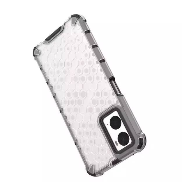 Honeycomb case armored cover with gel frame Oppo A76 / Oppo A36 / Realme 9i transparent 22