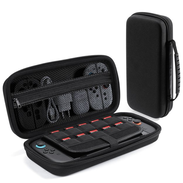 Dux Ducis Nintendo Switch 2 Case with Handle and Game Compartments - Black 1