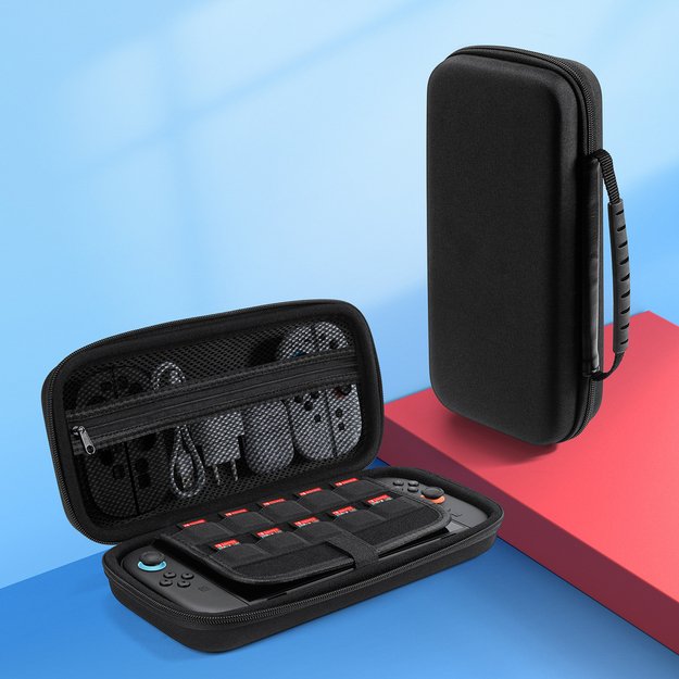 Dux Ducis Nintendo Switch 2 Case with Handle and Game Compartments - Black 3