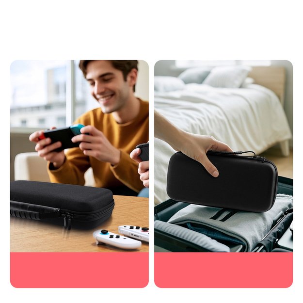 Dux Ducis Nintendo Switch 2 Case with Handle and Game Compartments - Black 8