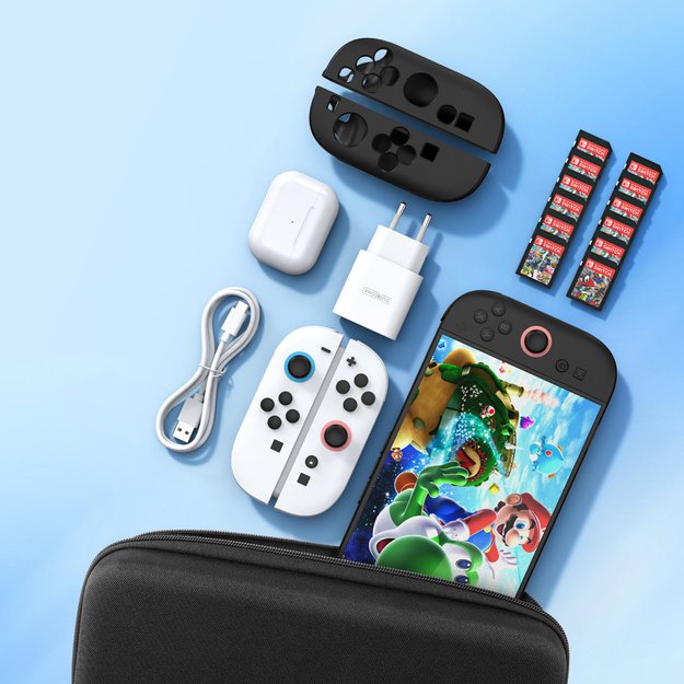 Dux Ducis Nintendo Switch 2 Case with Handle and Game Compartments - Black 6