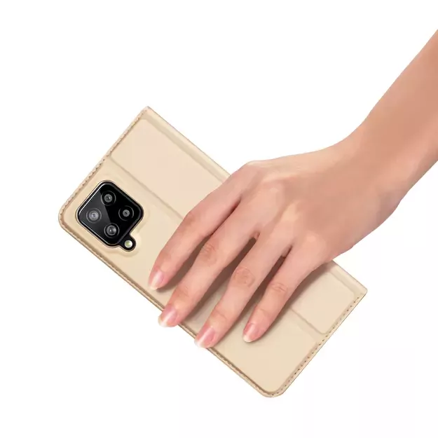Dux Ducis Skin Pro Bookcase type case for Samsung Galaxy A22 4G golden 6