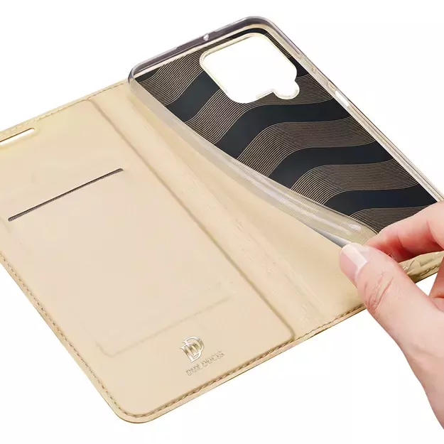 Dux Ducis Skin Pro Bookcase type case for Samsung Galaxy A22 4G golden 7