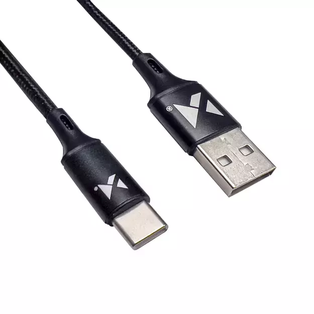 Wozinsky cable USB - USB Type C 2,4A 2m black(WUC-C2B) 3