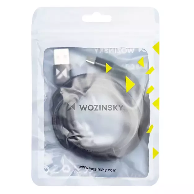 Wozinsky cable USB - USB Type C 2,4A 2m black(WUC-C2B) 4