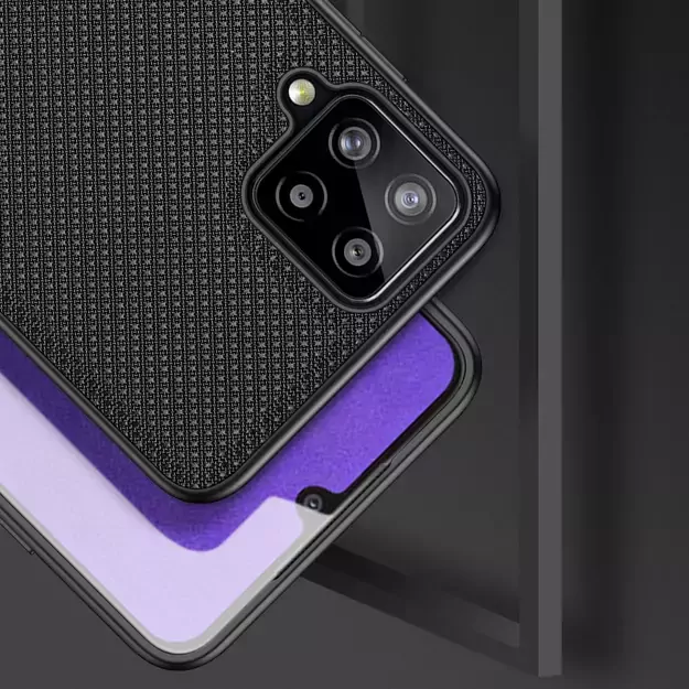 Dux Ducis Fino case covered with nylon material for Samsung Galaxy A22 4G black 3