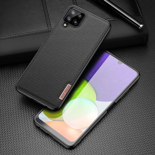Dux Ducis Fino case covered with nylon material for Samsung Galaxy A22 4G black 18