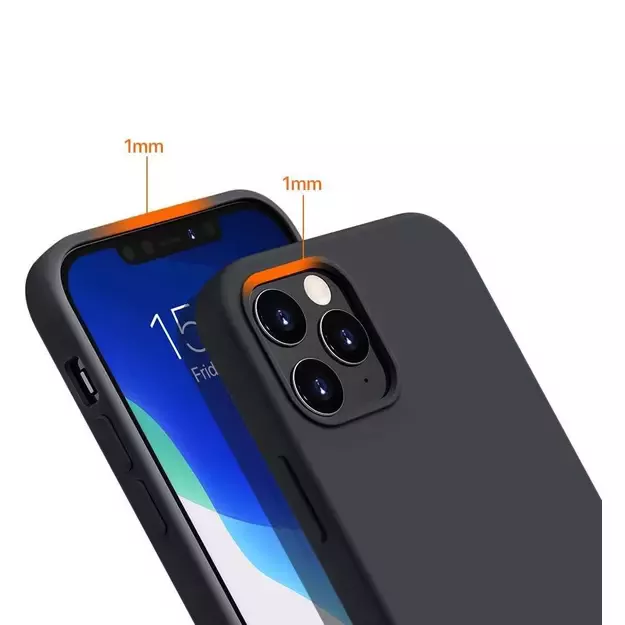 Silicone Case Soft Flexible Rubber Cover for Xiaomi Redmi Note 10 5G / Poco M3 Pro black 3