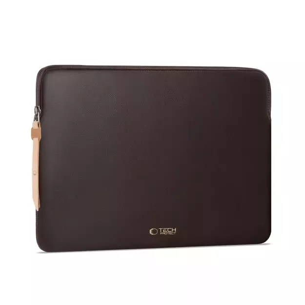 Tech-Protect Fleece Laptop Bag 13-14&quot  - Brown 1