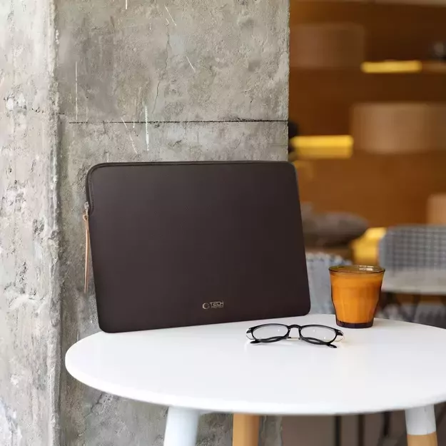 Tech-Protect Fleece Laptop Bag 13-14&quot  - Brown 8